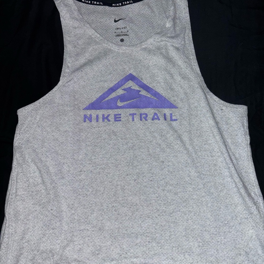 Nike Trail Heather Gray Dri-FIT Tank